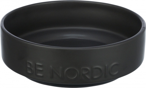 BE NORDIC Napf Keramik/Gummi 05 l/ø 16 cm schwarz